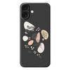For iPhone 17 Case Sketch Leaves Pattern Printing Straight Edge TPU Phone Back Cover