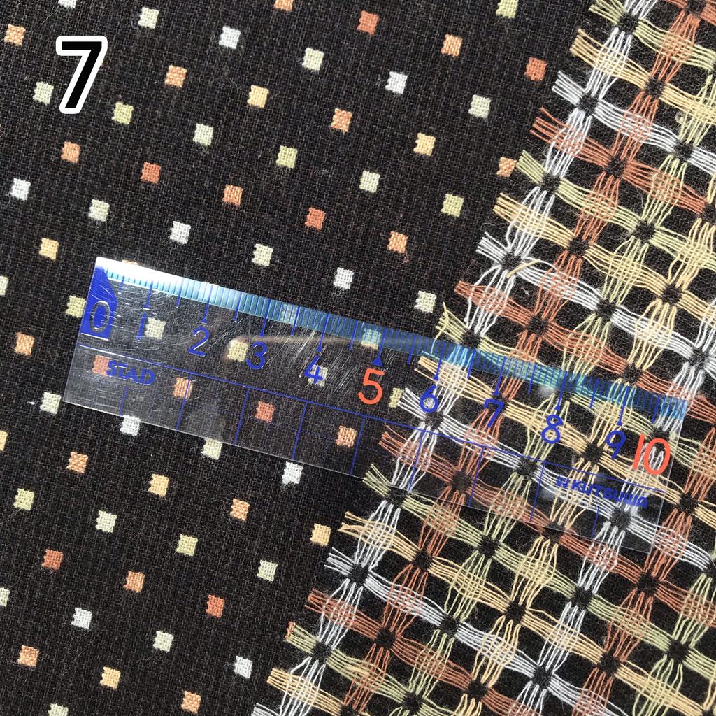 50*70cm Japanese Yarn Dyed Cotton Fabric for DIY Doll Basic Patchwork Purse Sewing Quilting Craft Yarn-dyed Cloth