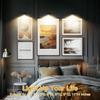Topveden Picture Lights for Wall, Topveden No Drill Picture Lights, No Drill Magnetic Black Decor Wireless Display Sconces with 3 Color Temps,
