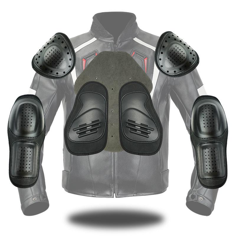 Herren Schutz PU-Leder Winddichte Motorrad Rennjacke - Warm, Sturzsicher, Offroad Ausrüstung