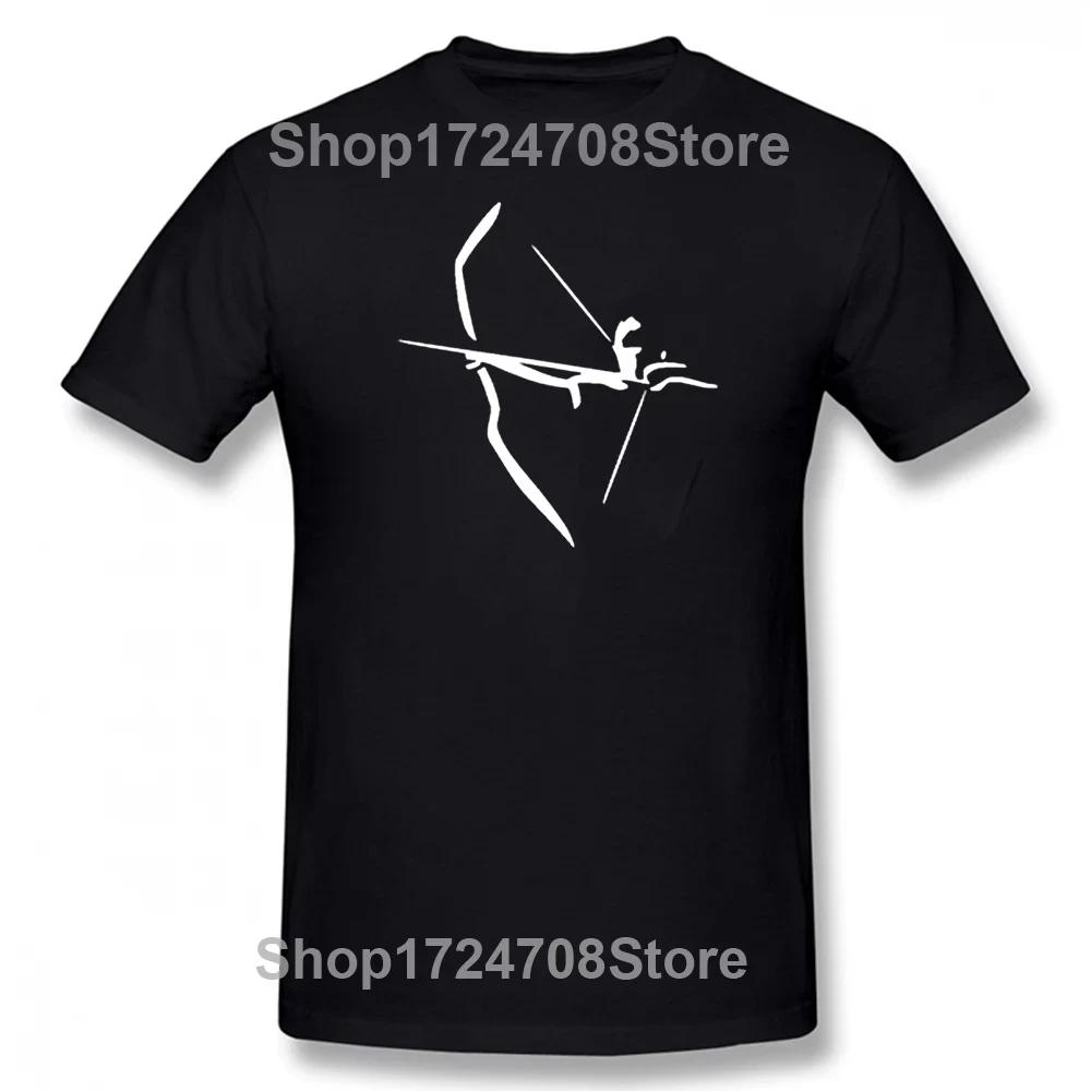 Funny Archery Sport Protect Arrow Bow Hunting Weapon T Shirts Graphic Cotton Streetwear Short Sleeve Father Day's T-shirt Men