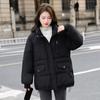 Casual and Warm Women's Down Cotton Jacket Winter Bread Coat for Korean Students