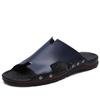 Fashion Sandals Mens Leather Classic Summer Men Slippers Soft Black White Slippers PU Leather Slippers Lightweight EVA Slides for Men
