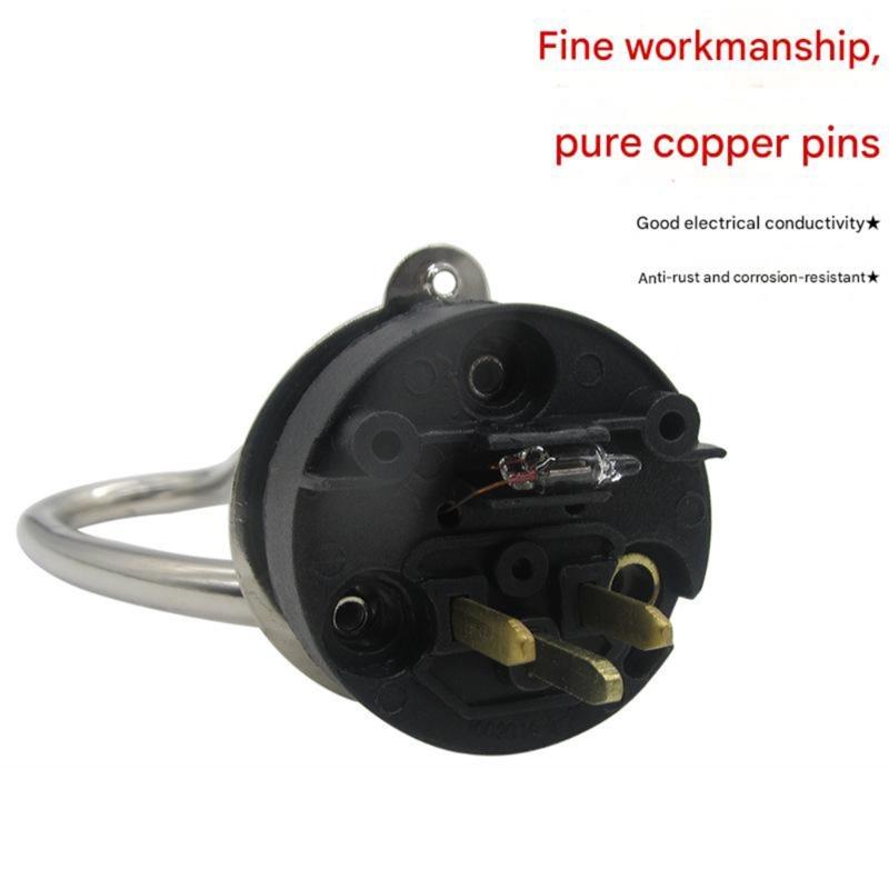 2Pieces 304 Stainless Steel Electric Kettle Heating Tube Set Fast Boiling Anti Dry Safety Design for Water Boilers
