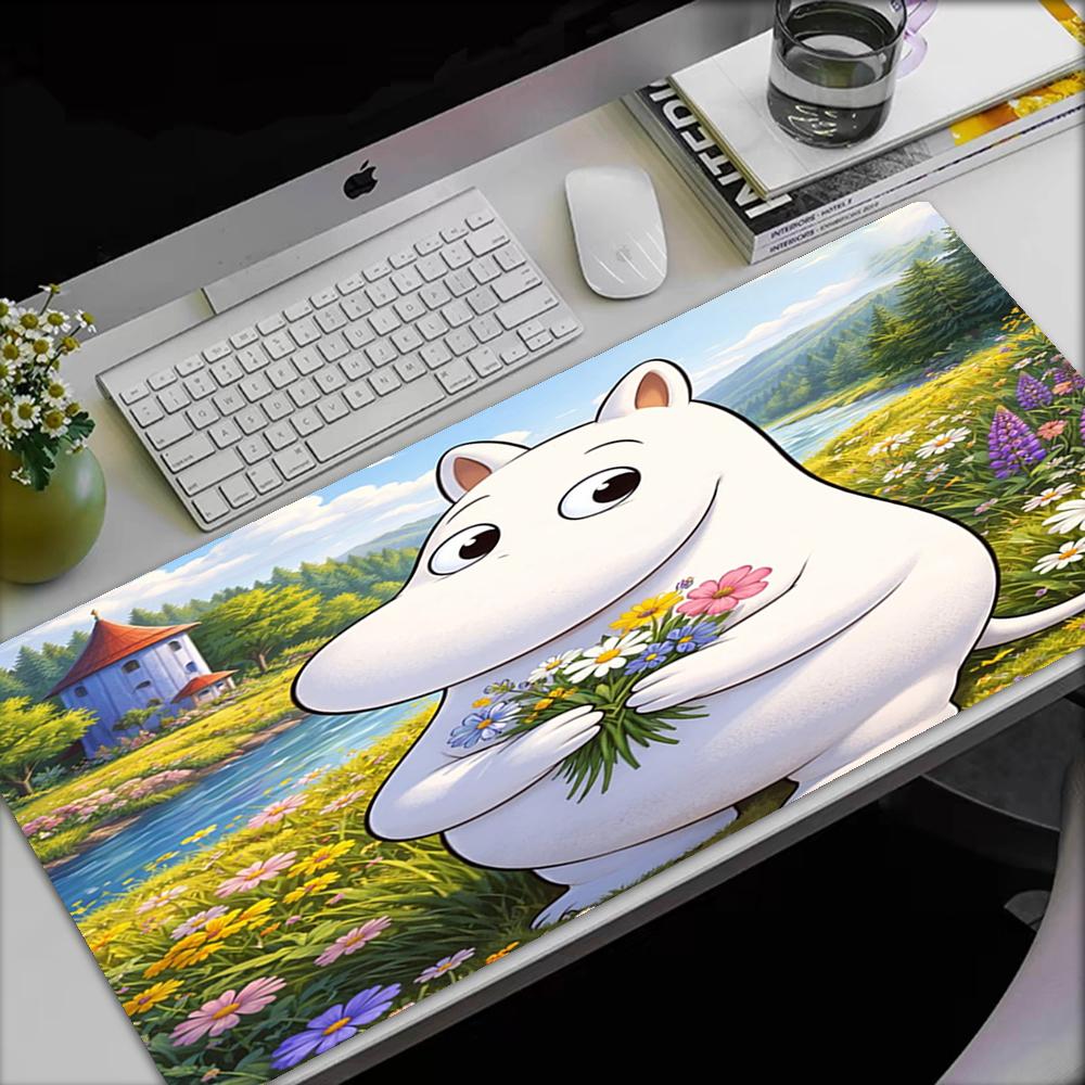Moomin Theme Mouse Pad, Non Slip Rubber Base, Multifunctional Office & Home Decor, Perfect for Workspace Personalization.