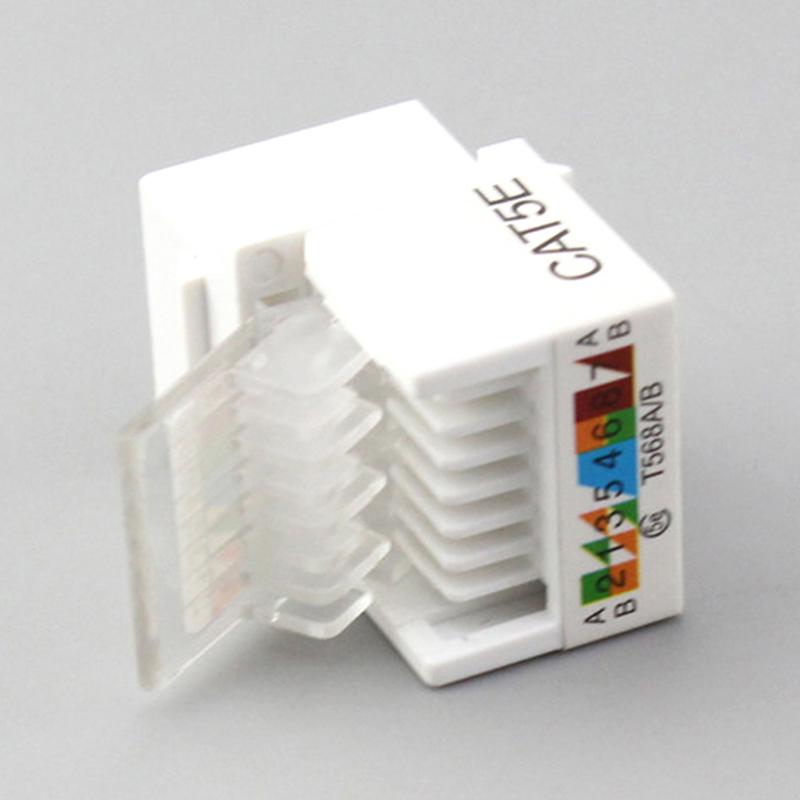 10ks Rj45 Cat5E Ethernet Network Keystone Jackclip Modul Zásuvkový konektor