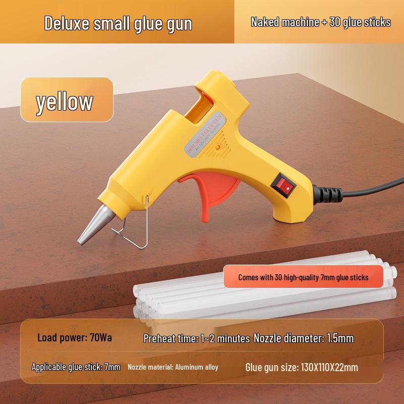 High Viscosity Hot Melt Glue Gun with 7-11mm Sticks for Kids' Crafts and Household Use