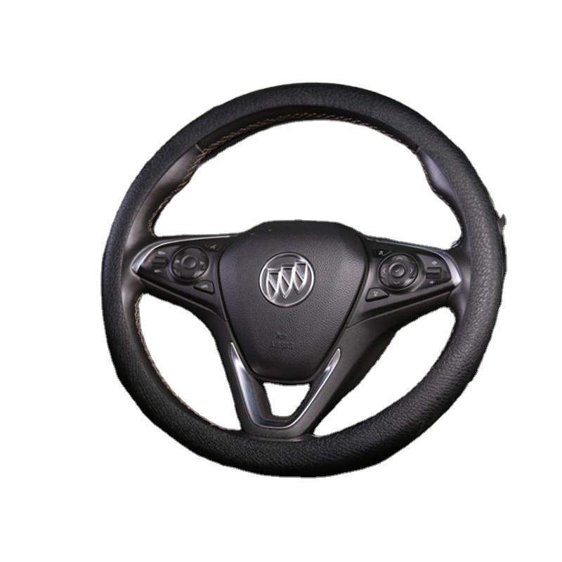 Universal Steering Wheel Cover Tasteless PVC Leather Anti Skid Grip Design for Honda/Nissan/Toyota чёрный