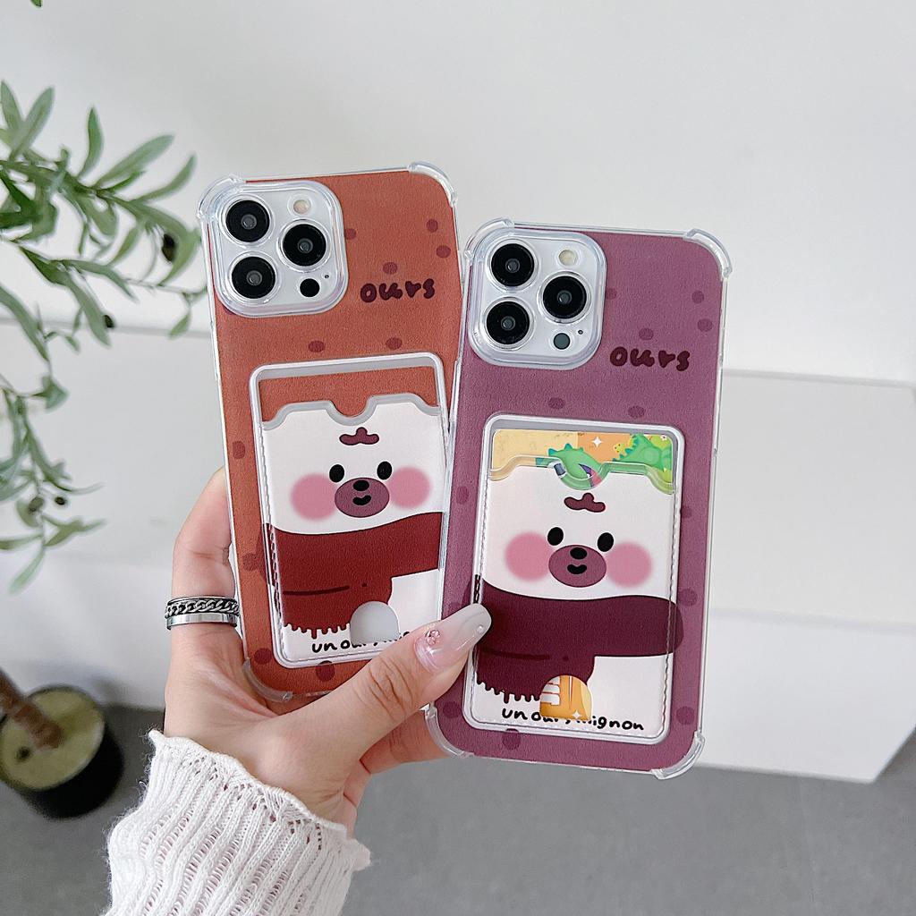Card Holder Wallet Case for Redmi Note 11 Pro/14 Pro, Realme 8, Samsung A53/A55, iPhone 16, Vivo, Honor – Slim, Shockproof, Stylish