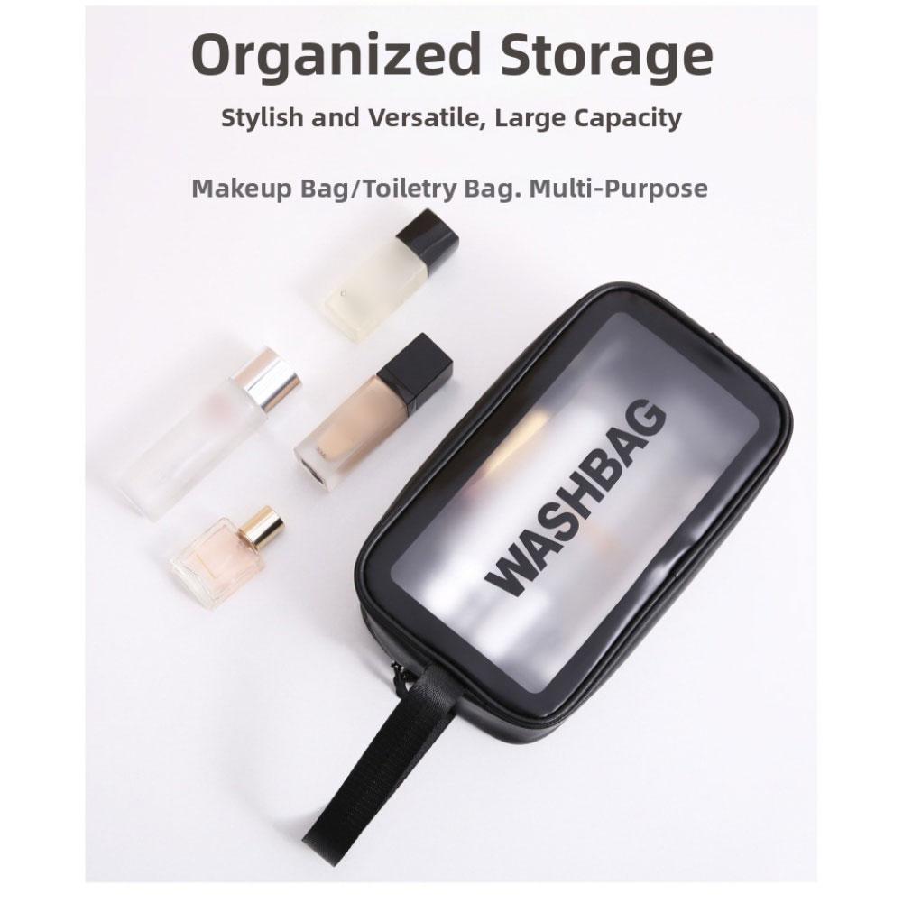 Easy Visibility Large Capacity Toiletries Bag Transparent Storage