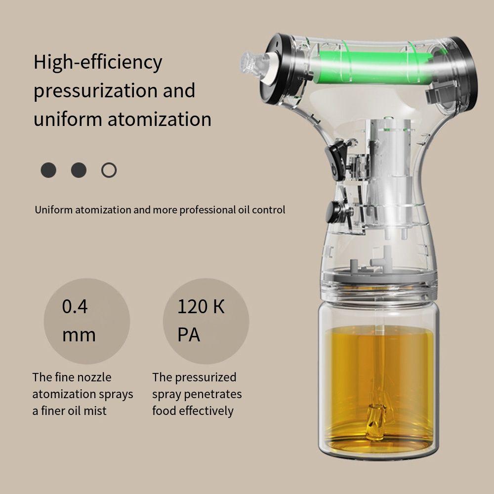 Leak-proof Vinegar Sauce Sprayer with Lights Glass Oil Spritzer Cooking Oil Dispenser  BBQ