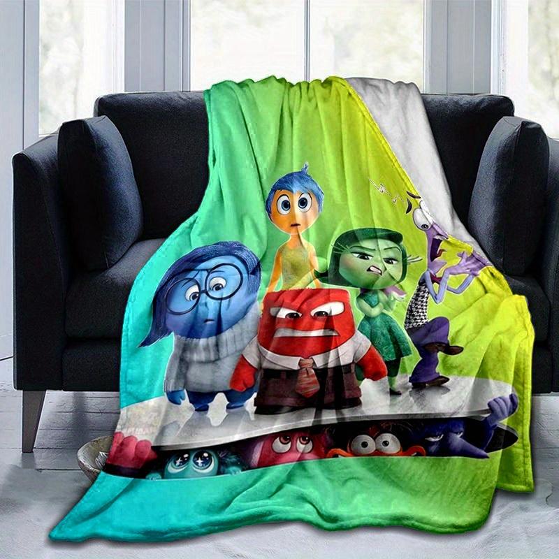 1pc, "Inside Out" Emotion Character Print Blanket Perfect for Home Decor, Couch Cover, Outdoor Use, Travel, Camping