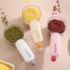 Pet Food Measuring Spoon with Scale Bag Sealing Clip Multi-functional Rice