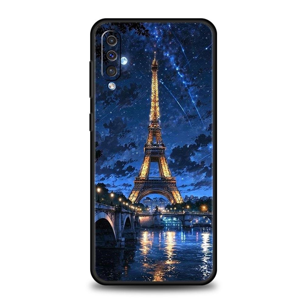 

Red Umbrella Eiffel Tower Case For Samsung A26 A36 A56 A54 A52 A50 A70 A40 A12 A14 A16 A22 A24 A42 A34 A32 5G A04s A06 5G Cover Samsung A22