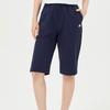Skechers Basic Sports Series Printed Logo Solid Color Mid-Rise Quick-Dry Casual Shorts Women Shorts Dark-Blue P122W040-002Z