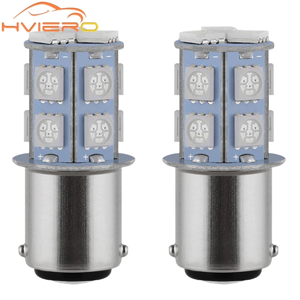 2PCS 1157 BAY15D P21W 13SMD 5050 Car Led Turn Signal Lights Brake Tail Lamps Auto Parking Rear Reverse Bulbs