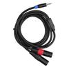 3.5mm Stereo Male To Dual 2 XLR Male Plug Connector   Converter Adapter Cable Cord