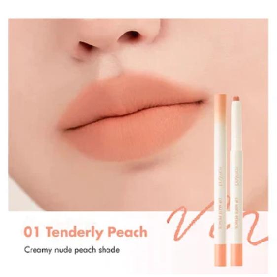 

ROM&ND Lip Mate Pencil 2 Heads Design 0,5 г, 6 кольорів 01 - Tenderly Peach