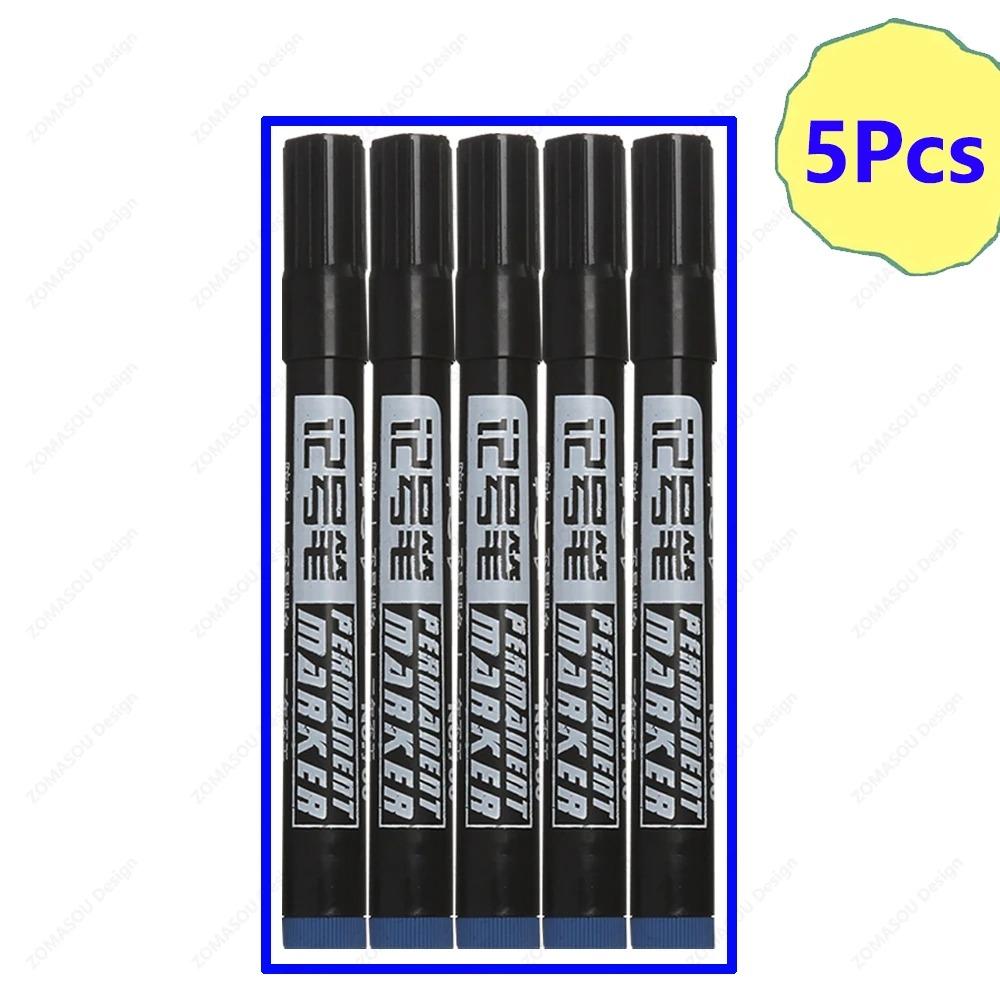 1-50Pcs Waterproof Oil-based Marker Pen Quick Dry Black Blue Red Ink Permanent for Metal Glass Stationery Art School Supply