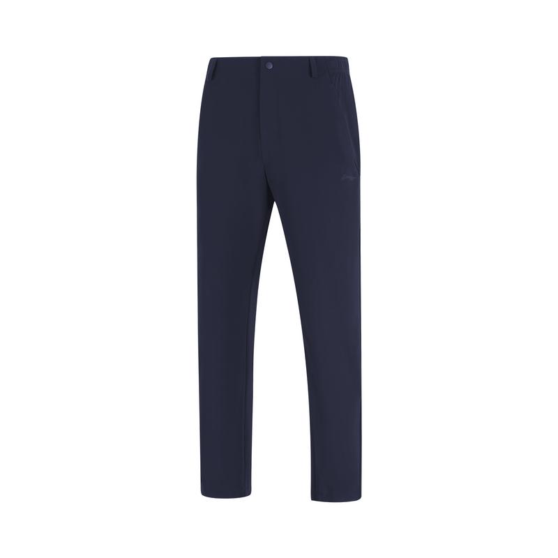 Li-Ning Fashionable Versatile Comfortable Knitted Sports Pants Men bottoms Navy-Blue AKYW047-5 S