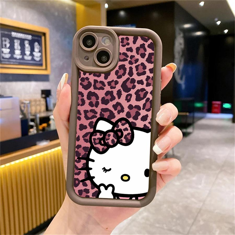 Anime H-ello K-Kitty Cute Phone Case for iPhone 16 15 Pro Max 13 12 11 Pro 14ProMax 16Plus XS Max XR 7 8 SE 16e Soft Cover