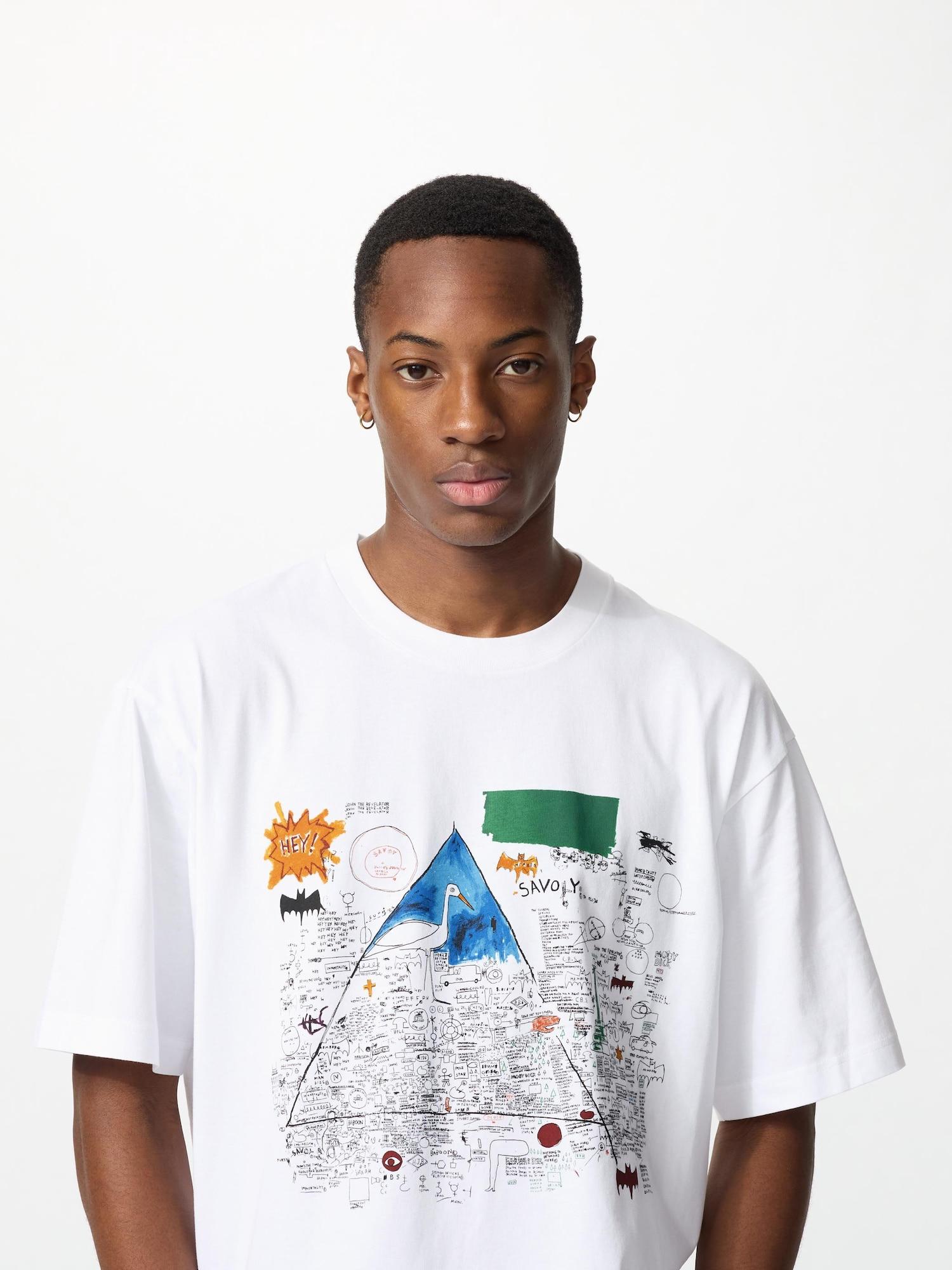 

Uniqlo Япония Жан Мишель Баския Ut Свободный крой 00 WHITE/S