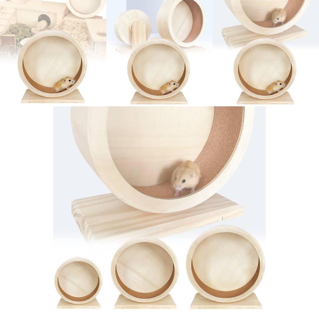 Levné Dřevěné Tiché Běhací Kolečko Pro Křečka Masivní Dřevo Tichý Exerciser Pro Všechna Roční Období