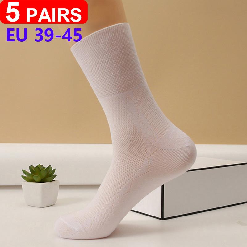 5 Pairs/pack Plus Size Prevent Varicose Veins Socks Women Diabetics Patients Cotton Loose Mouth Sock Men Women Comfortable Meias