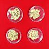 Pure Gold Horse Zodiac Phone Sticker - Cultural Creative Souvenir