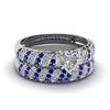 Fashion Jewelry Couple Ring Simple Stainless Steel Men Ring Elegant Blue/White Heart Zircon Women Rings Set Engagement Gift
