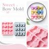 Silicone Bow Tie Mold Flexible Non-Stick Baking Mold for Candy Chocolate Ice Cubes Soap Making with Six Cavities Durable Heat Resistant