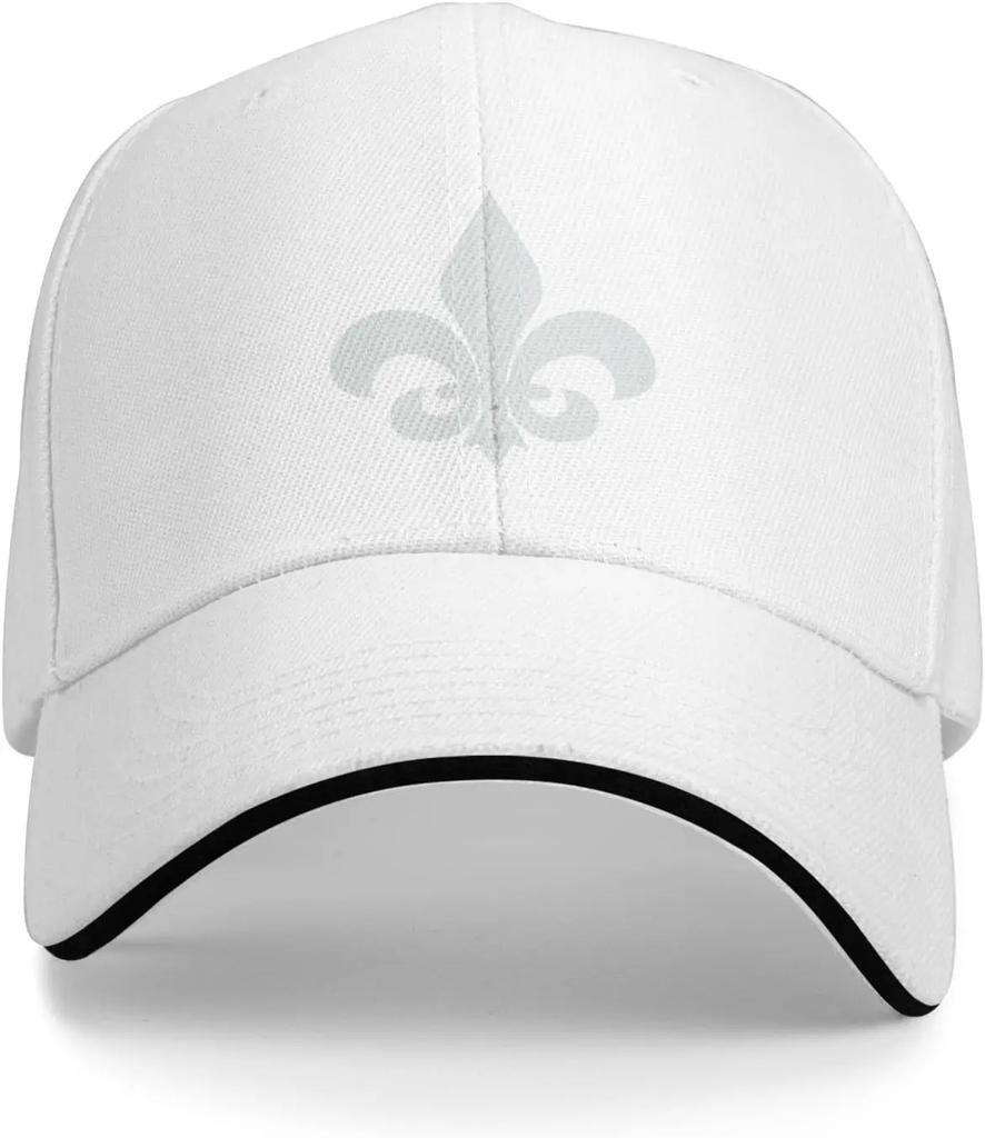 Unisex Fleur De Lis Baseball Cap Dad Hat Sport Cap Classic Sandwich Caps