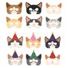 Fiesta de Cumpleaños Infantil Máscaras de Gato de Dibujos Animados Máscara Lindos Gatos Mascota Decoraciones para Fiestas Fiesta de Baby Shower Suministros de Decoración Facial