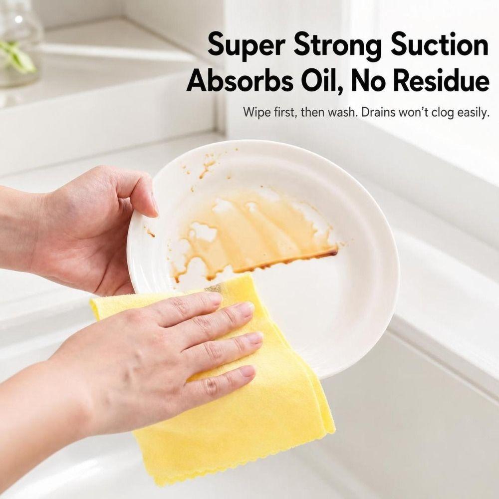 Multipurpose Loofah Cleaning Cloth Absorb Water Scouring Pad  Cleaning Oil Stains