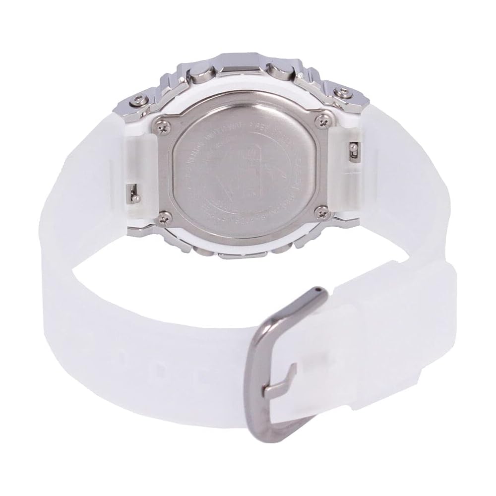 Casio G-Shock S Series Digital Square Metal Watch Clear GM-S5600SK-7 for Men and Women