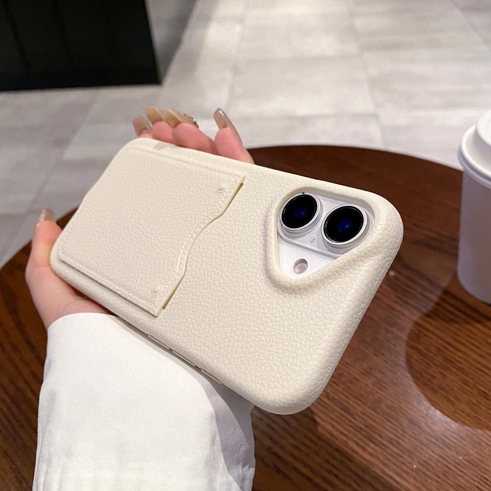 Luxusní pouzdro na karty pouzdro na peněženku se vzorem liči Kryt na telefon TPU pro iPhone 16 Pro Max 16 15 14 13 Pro Max Nárazuvzdorný nárazník na telefon