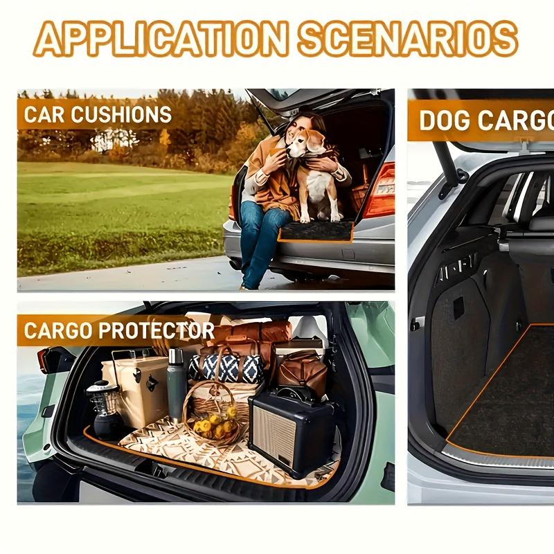 4pcs/Set Universal Car Front/Rear Foot Mats, All-Weather Fit For Cars, Crossovers And Trucks
