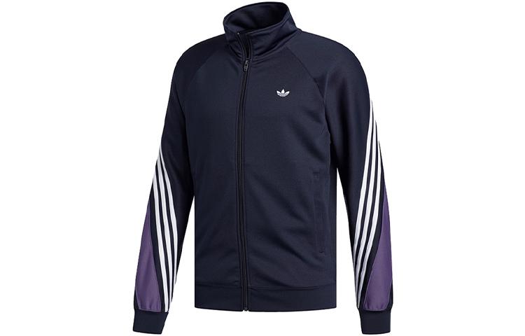 Adidas Originals Jackets Men s Navy Blue Stand Collar Moderate Workwear FM1524 S