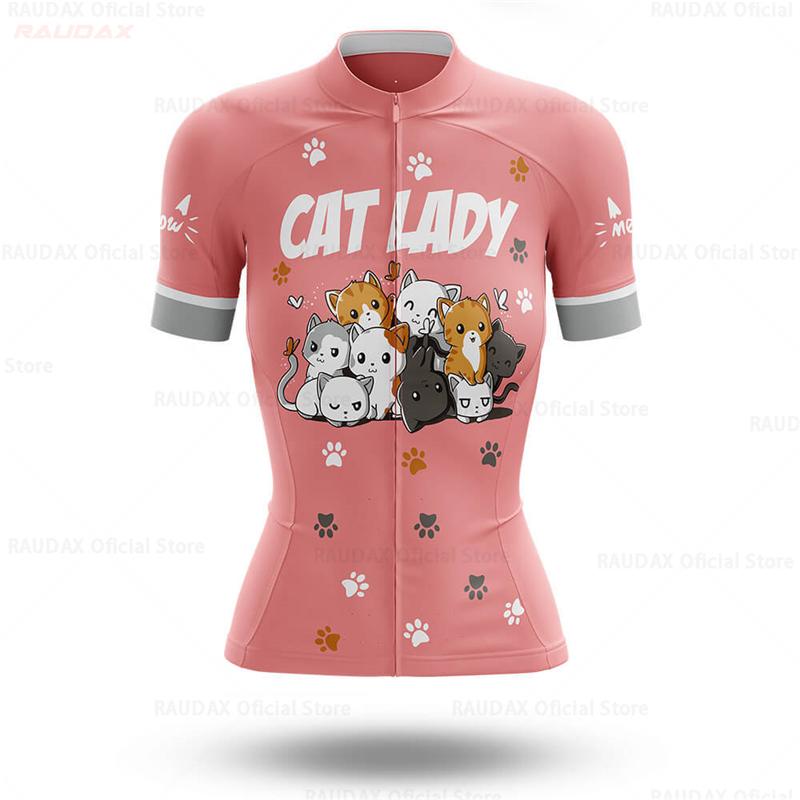 

Funny Cartoon Cat Bike Clothes Summer Bicycle Clothing Cycling Set Maillot Conjunto Ropa Ciclismo 2026 Summer Breathable Cycling Suit Set XS