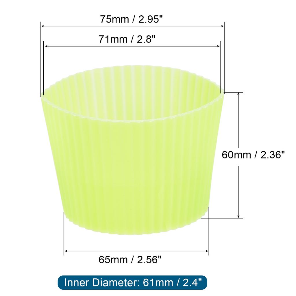 4pcs Mug Sleeves Heat Resistant Protective Anti-slip Cup Silicone Covers Sleeve Covers Water Bottle Boots