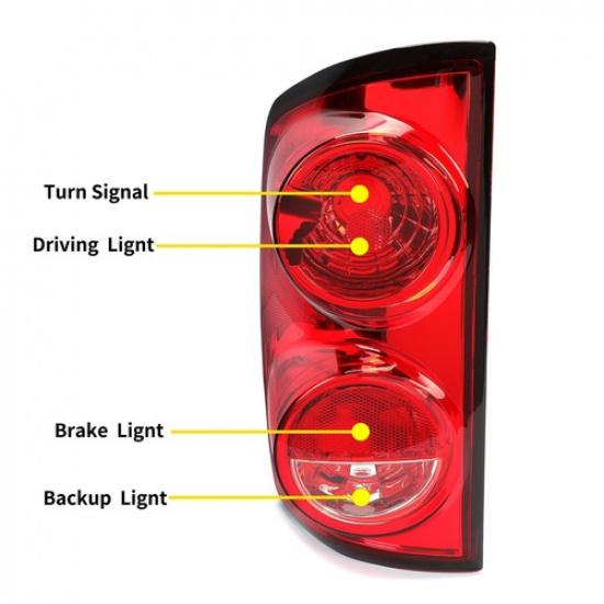 Rear Tail Light Driver Left Side For 2007-2008 Dodge Ram 1500 2007-2009 Ram 2500