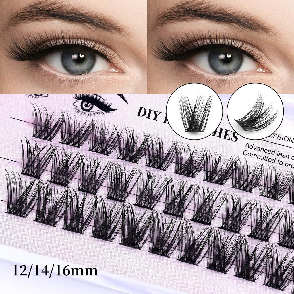 Diy Single Cluster D Curved Hair False Eyelashes Dense Natural Segmented Grafted Eyelashes