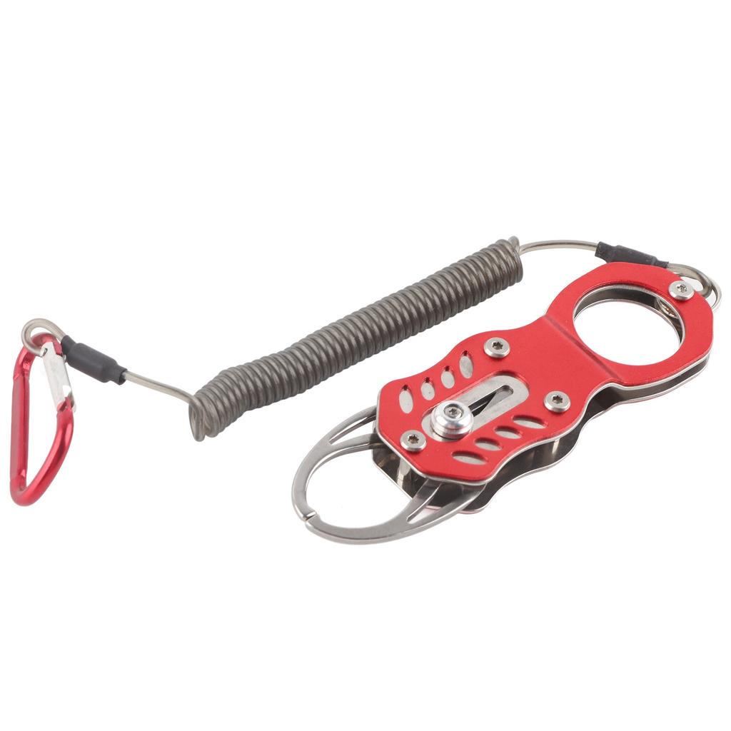 Mini Fishing Grip Aluminum Alloy Portable Fish Control Clamp with Anti‑Lost Rope