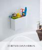 Yamazaki Magnetic Bathroom Trash W20 x x Tower Design with Magnet and Drainage Model 5540 Can, White, Approx. D8.7 H15cm, Hole,