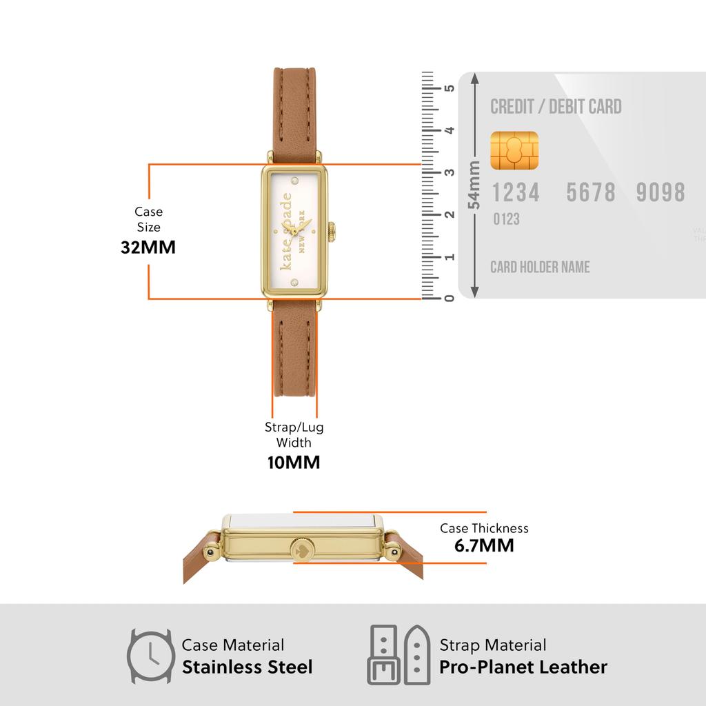 [Kate Spade New York] Watch ROSEDALE KSW1842 Women's Brown