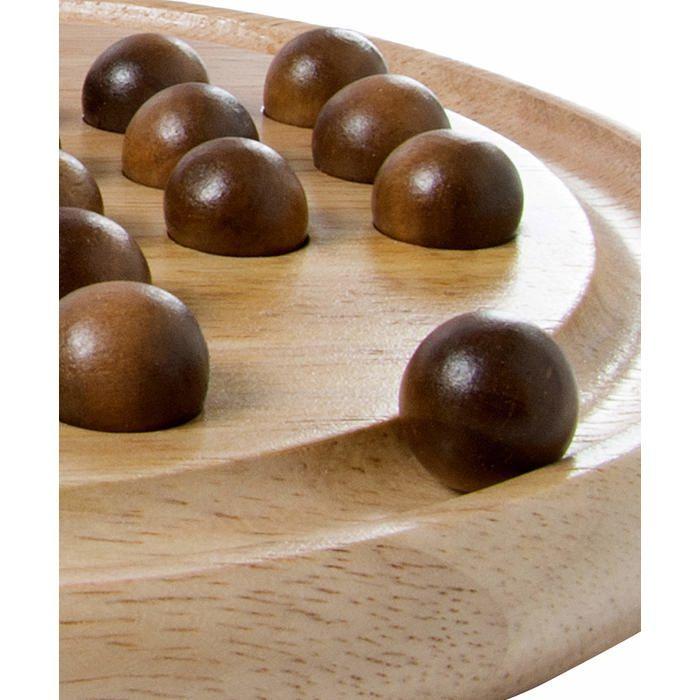 Board Game - Engelhart - Nice English Solitaire Game - 33 Wooden Holes 23 Cm