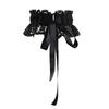 Fashionable Women Lace Tied Belt Wide Waistband Lace Skirt Style External Wear Waist Cinching Elastic Waistband Waist Cinch