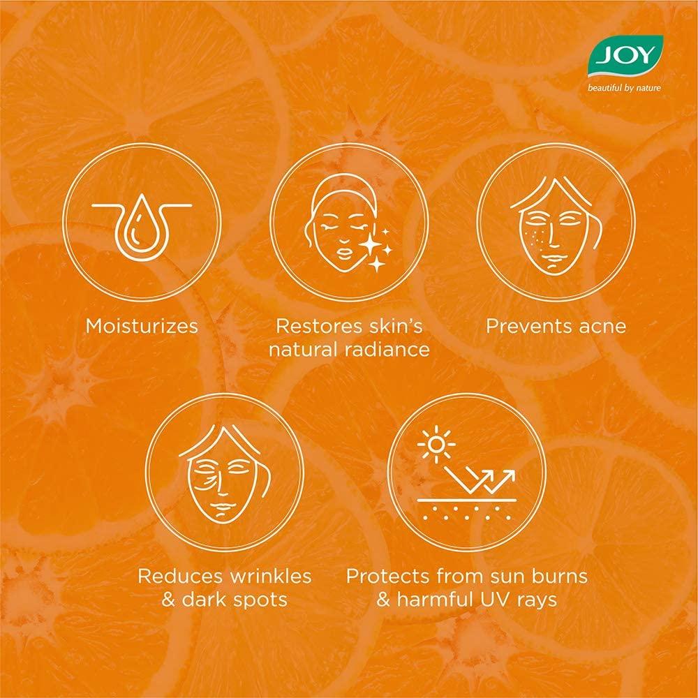 Joy Vitamin C Gel 300 ml | Glow Reviving & Skin Brightening Gel for Face & Body | Anti Tan Sun Protection Moisturizer