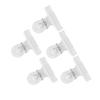 5pcs 4 Colors C Curve Nail Extension Clips Multifunctional Plastic Nail Art Accessories