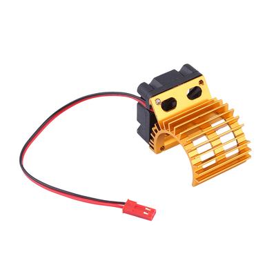Kühlkörper mit Lüfter für 110 Scale Electric RC Car 380 390 Motor (Gold)